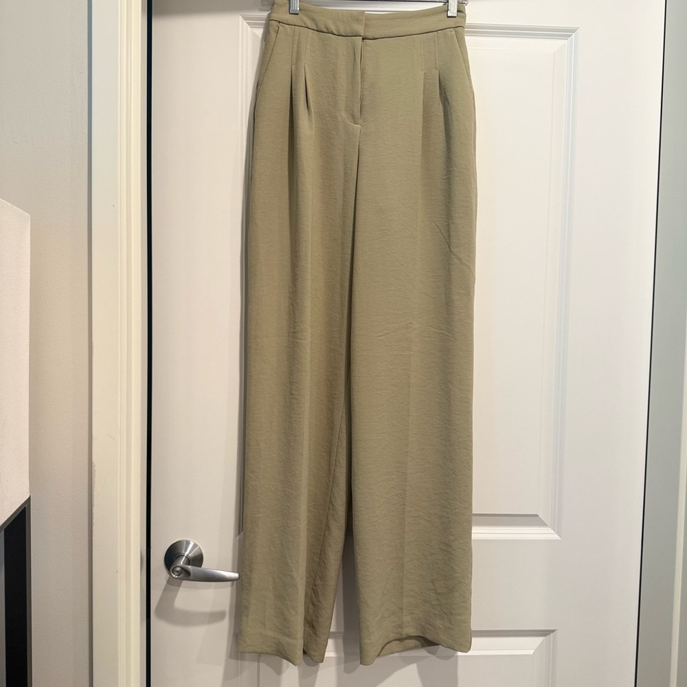 Express Light Green Wide Leg trousers
